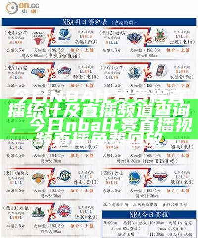 《今日NBA最新对阵安排及赛程分析》，今日nba赛程结果